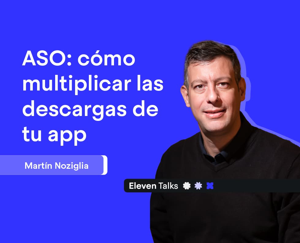 Placa de portada de episodio Eleven Talks, Estrategias ASO